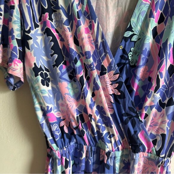 Lilly Pulitzer Sz S Printed Floral Relaxed Jumpsuit - Picture 9 of 11